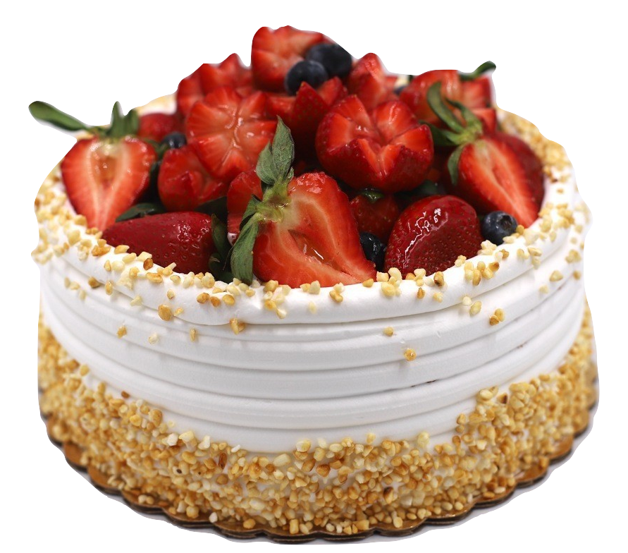 8" Strawberry Cream Vanilla Cake草莓忌廉海綿蛋糕