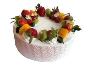 8" Mixed Fruit Vanilla Cake 什果蛋糕