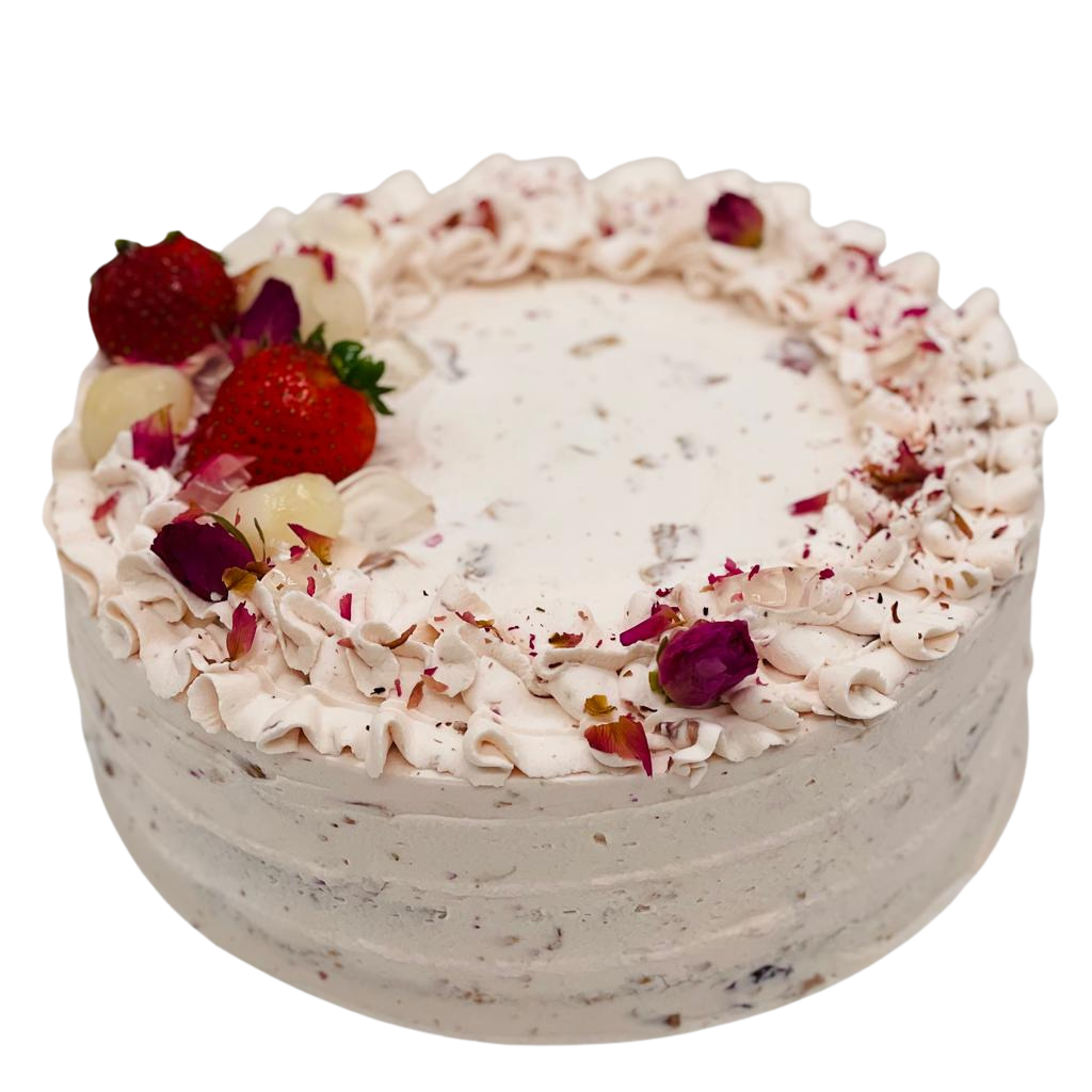 8" Lychee Rose Cream Cake 荔枝玫瑰奶油蛋糕